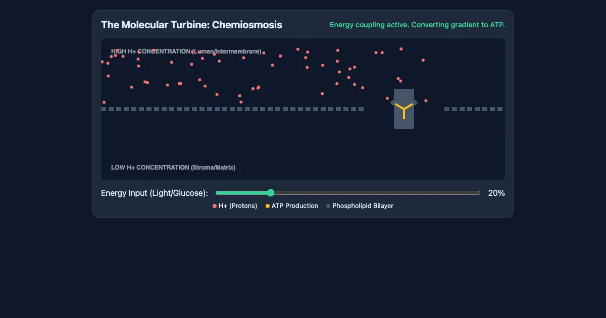 Preview of the Chemiosmosis: The Molecular Turbine interactive demo