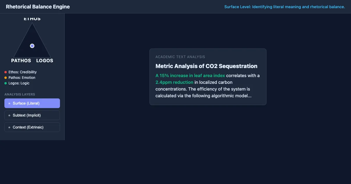 Preview of the College Literacy: Rhetorical Analysis Lab interactive demo