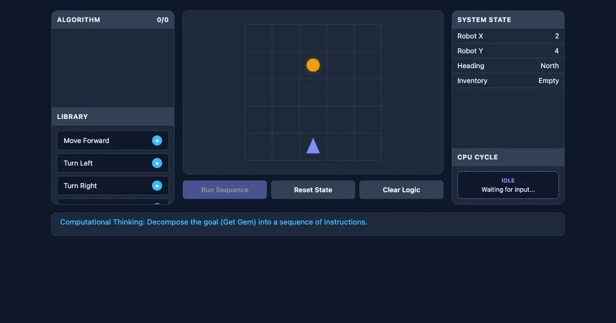 Preview of the Computational Thinking Demo interactive demo
