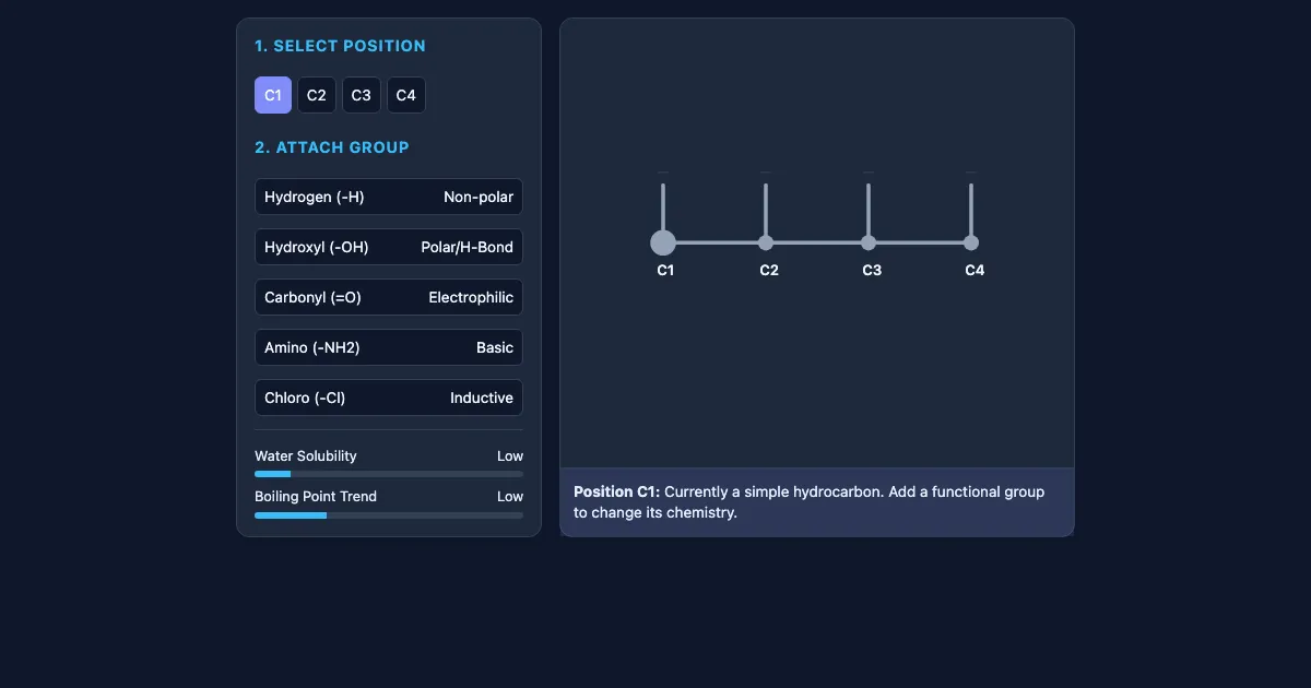 Preview of the Functional Group Sandbox interactive demo