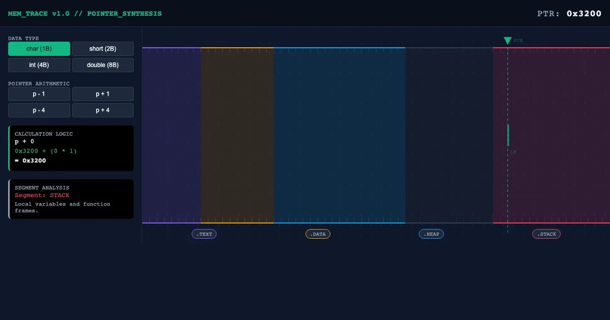 Preview of the Memory Trace: The Pointer Workbench interactive demo