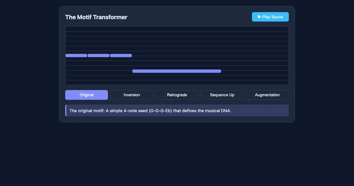 Preview of the Motif Transformer interactive demo