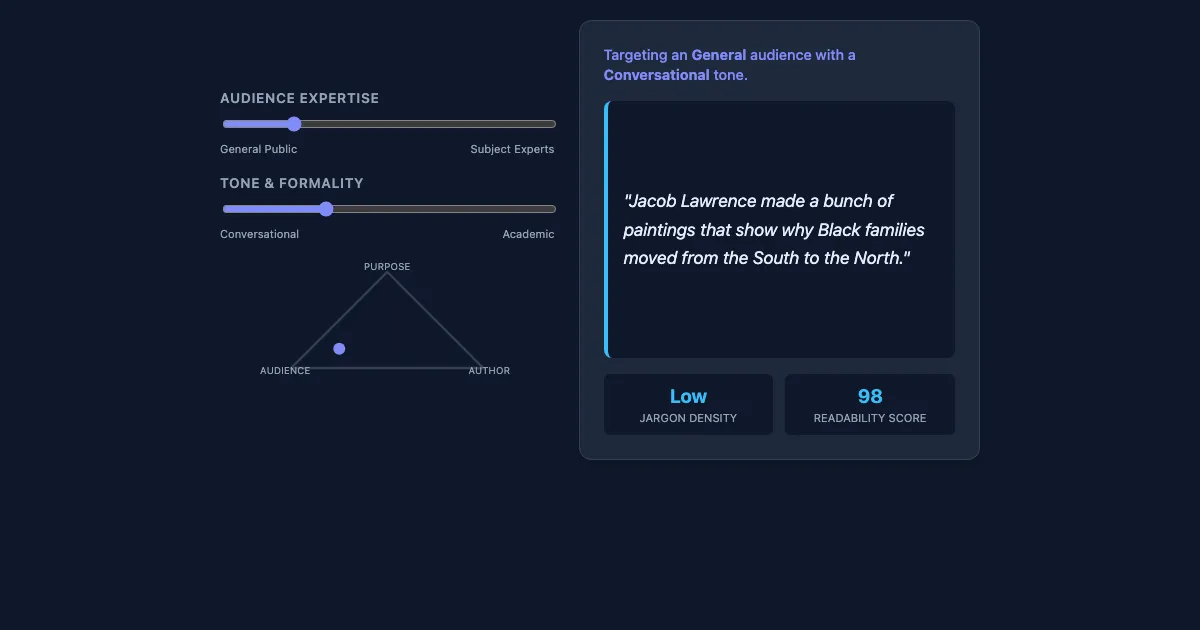 Preview of the Rhetorical Calibration Demo interactive demo