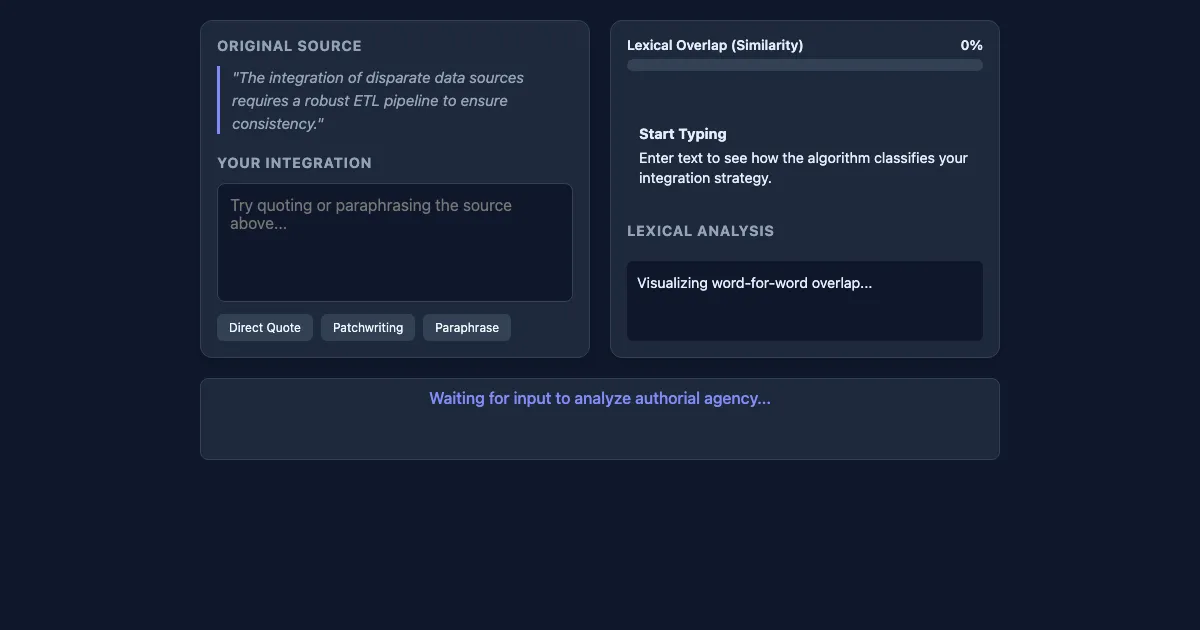 Preview of the Source Integration Lab interactive demo