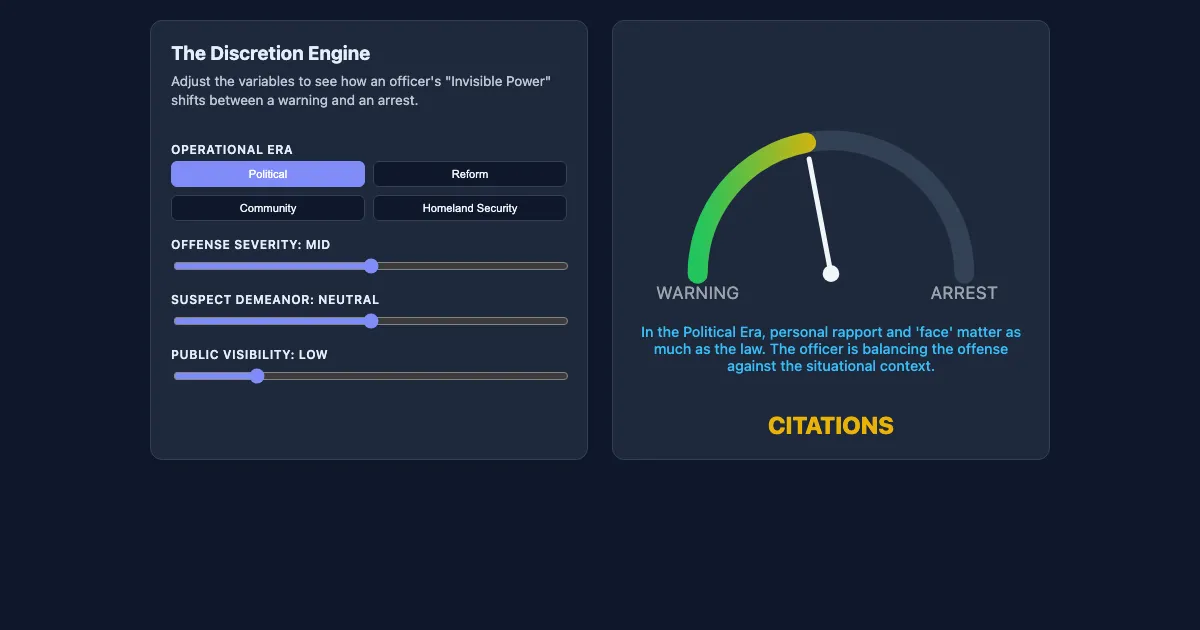 Preview of the The Discretion Engine interactive demo