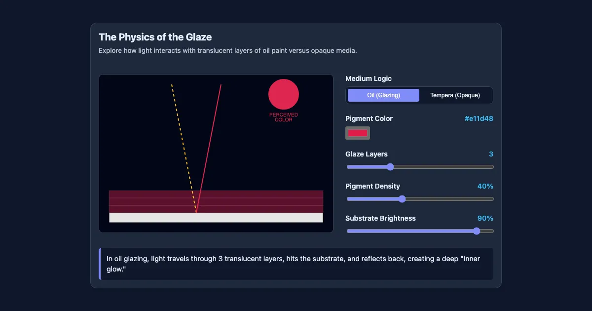 Preview of the The Physics of the Glaze interactive demo