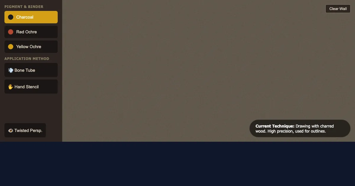 Preview of the The Prehistoric Painting Pipeline interactive demo