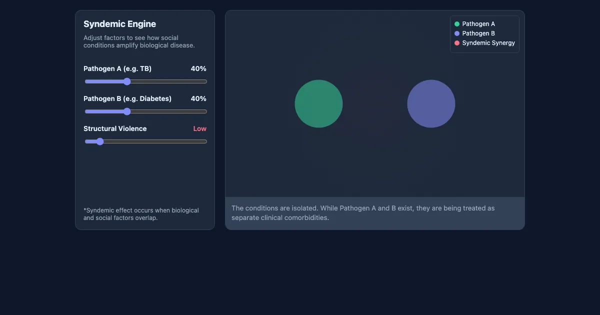 Preview of the The Syndemic Simulator interactive demo