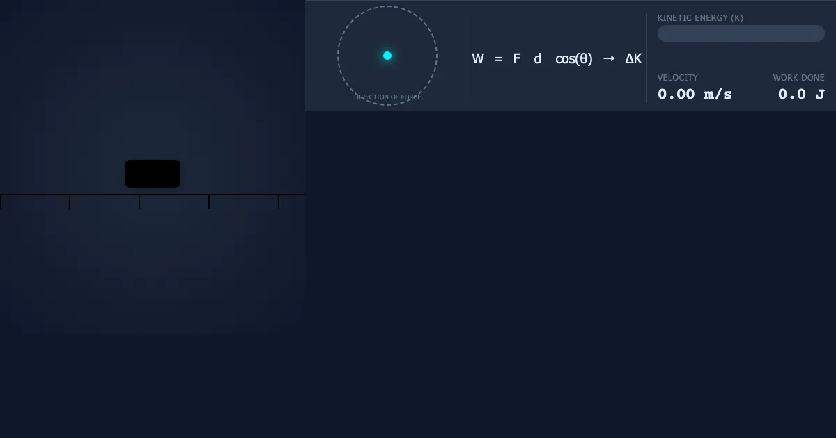 Preview of the The Work-Energy Engine interactive demo